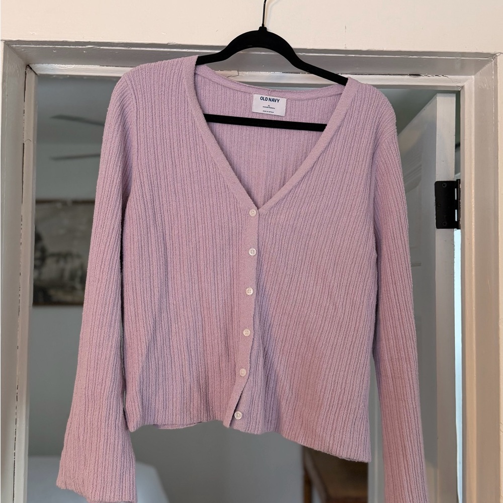 Old Navy Women's Lavender Cardigan Sweater
